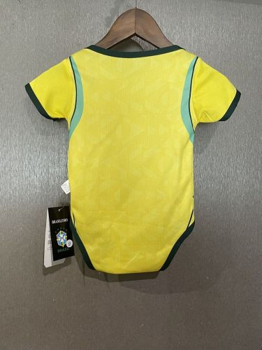 Baby Cloth 2026 Brazil Home Soccer Jersey Baby Onesies