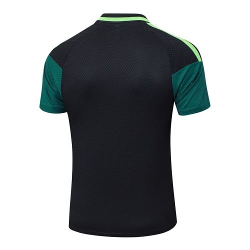 with Zipper Player Version 2026 Mexico Black Soccer Polo