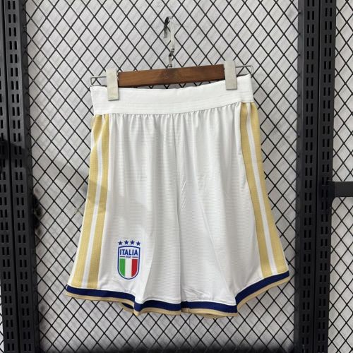 Player Version 2026 Italy White Soccer Shorts Football Shorts