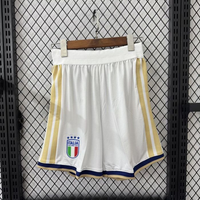 Player Version 2026 Italy White Soccer Shorts Football Shorts