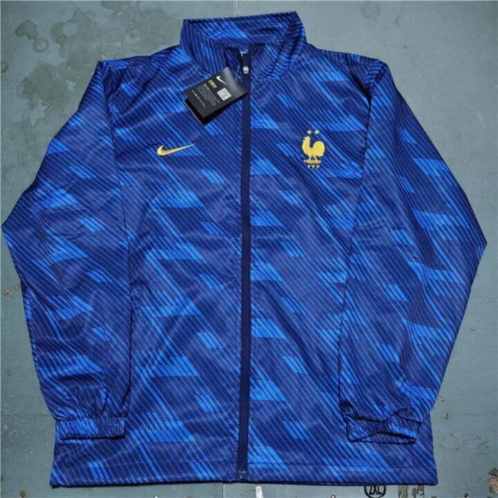 2026 France Blue Soccer Windbreaker Jacket Football Jacket