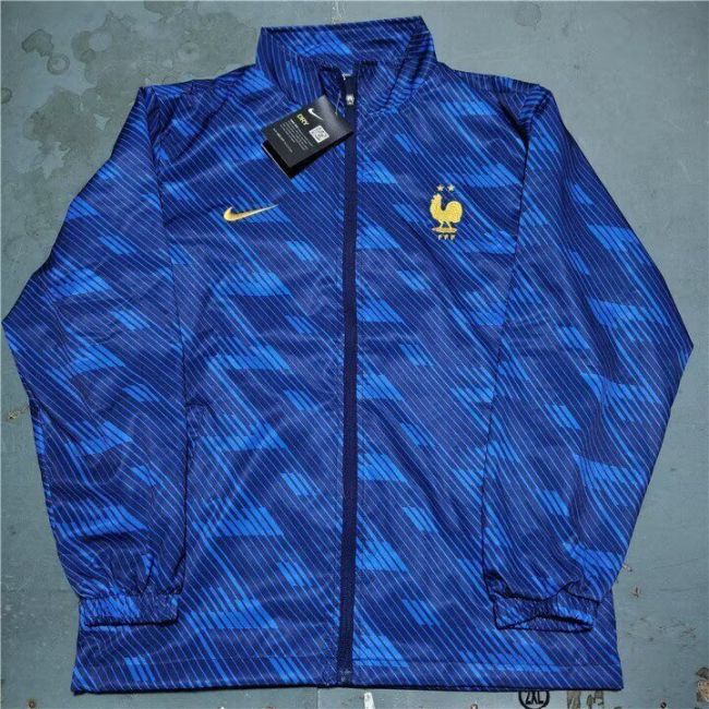 2026 France Blue Soccer Windbreaker Jacket Football Jacket