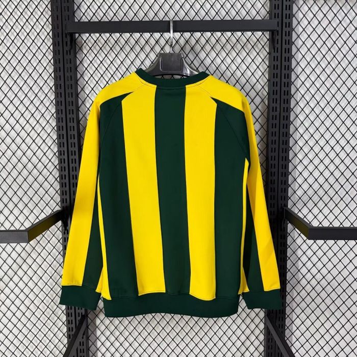 2025-2026 Brazil Yellow/Green Soccer Training Sweater