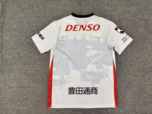 Fan Version 2025-2026 Nagoya Grampus Away White Soccer Jersey Football Shirt