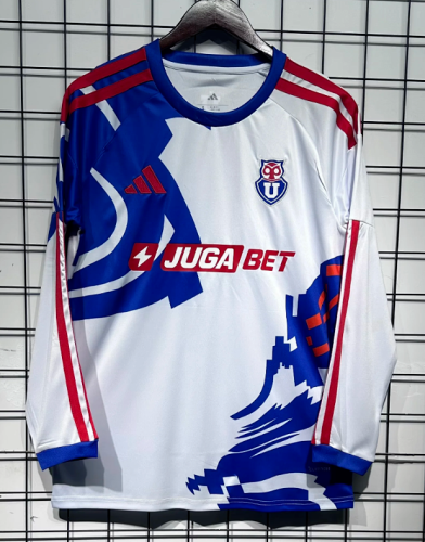 Long Sleeve Fan Version 2026-2027 Club Universidad de Chile Away Soccer Jersey Football Shirt