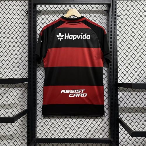 with Sponor Logo Fan Version 2026-2027 Flamengo Home Soccer Jersey Football Shirt