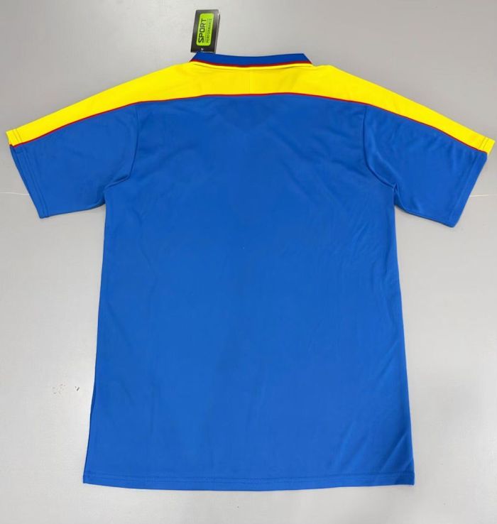 Retro Jersey 1998 Colombia Away Blue Soccer Jersey Vintage Football Shirt