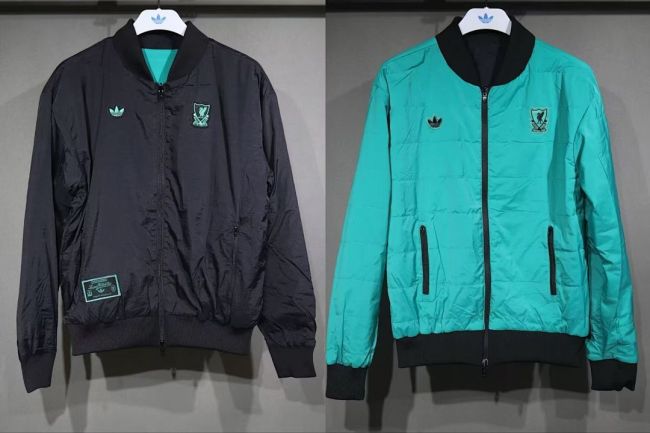 2025-2026 Liverpool Black/Green Soccer Reversible Windbreaker Jacket Football Jacket