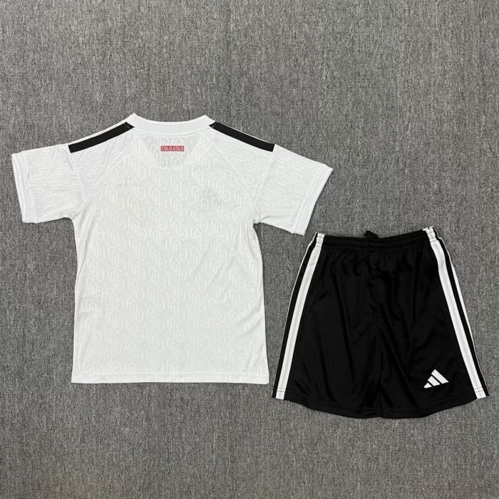 Youth Uniform Kids Kit 2026-2027 Colo Colo Home Soccer Jersey Shorts Child Football Set