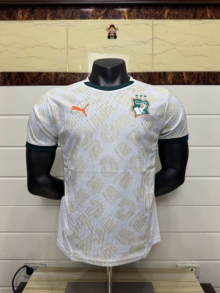 Player Version 2026 Ivory Coast Football Shirt Côte d'Ivoire Away White Soccer Jersey