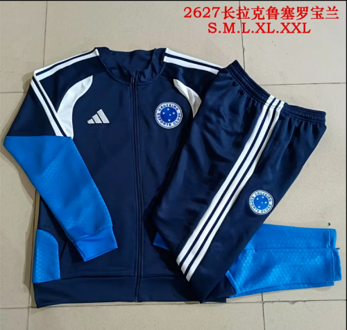 2026 Cruzeiro Dark Blue Soccer Jacket Football Jacket and Pants