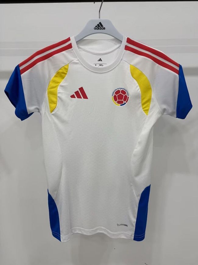 Women Player Version 2026 Colombia White Special Edition Soccer Jersey Camisetas de Futbol