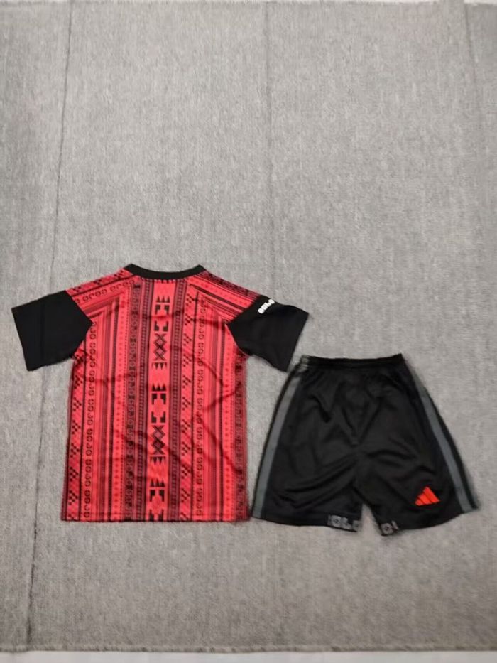 Youth Uniform Kids Kit 2026-2027 Colo Colo Red Soccer Pre-match Jersey Shorts Child Football Set