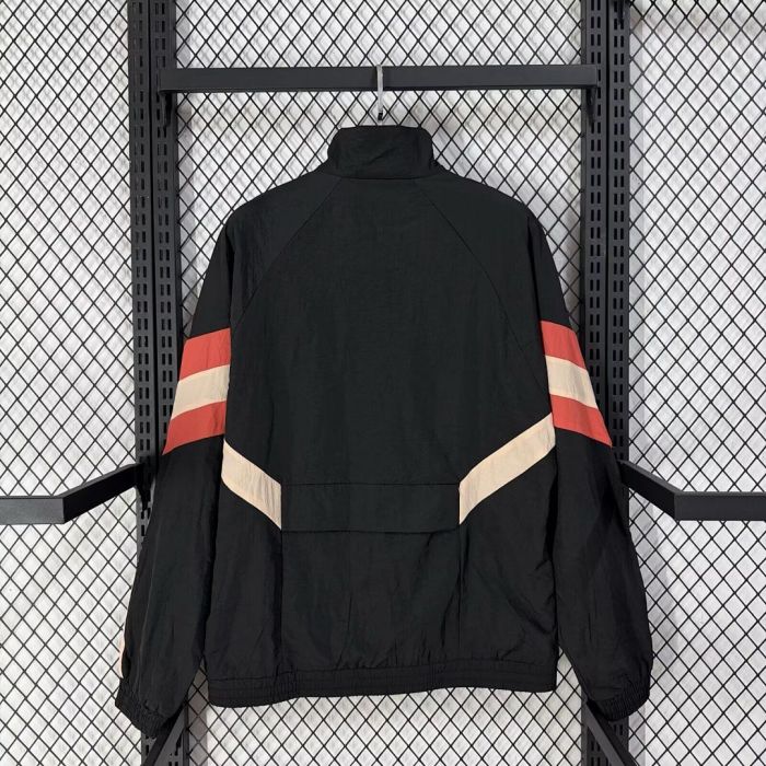 2026 Lyon Black Soccer Windbreaker Jacket Football Jacket
