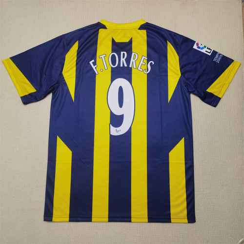 with LFP Patch Retro Jersey 2005-2006 Atletico Madrid F.TORRES 9 Away Soccer Jersey Vintage Football Shirt