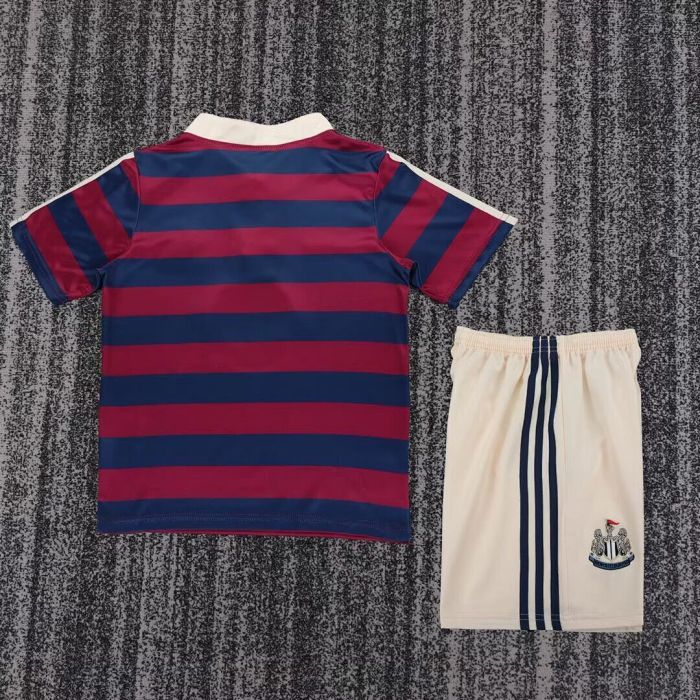 Retro Youth Uniform Kids Kit 1996-1997 Newcastle United Away Soccer Jersey Shorts Child Football Set