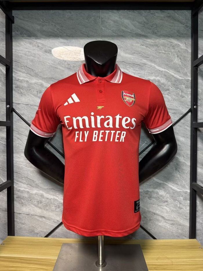Player Version 2026-2027 Arsenal Red Soccer Polo