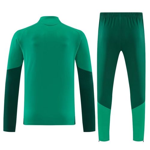 2026 Algeria Green Soccer Training Sweater and Pants Football Kit