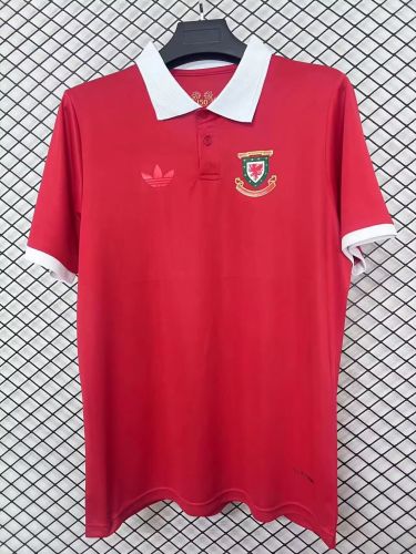 Fan Version Wales 150th Anniversary Red Soccer Jersey Football Shirt