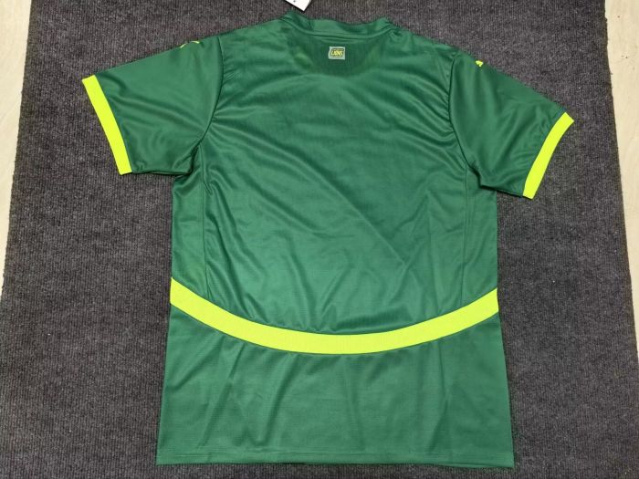 with 2 Stars Fan Version 2025-2026 Senegal Green Soccer Jersey Football Shirt