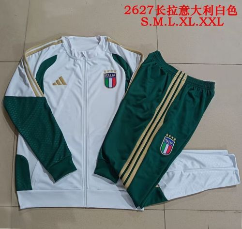 2026 Italy White Soccer Jacket Football Jacket and Pants