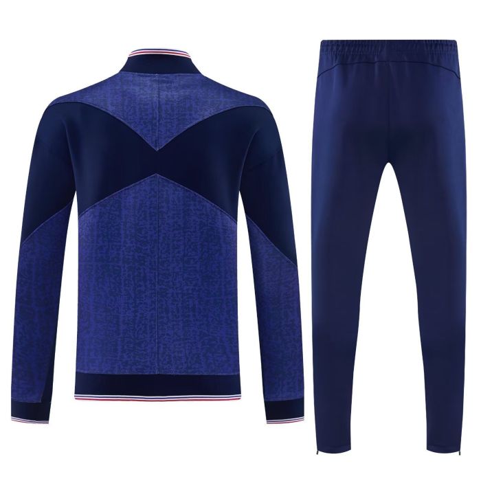 2026 France Dark Blue Soccer Jacket Football Jacket and Pants