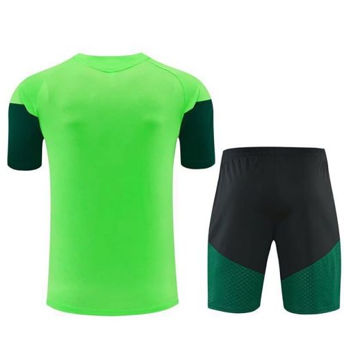 Youth Uniform Kids Kit 2026 Mexico Light Green Soccer Training Jersey Shorts  Child Football Set