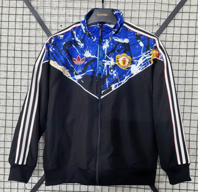 2026 Manchester United X The Stone Roses Soccer Windbreaker Jacket Football Jacket
