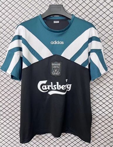 Retro Jersey 1996-1997 Liverpool Green Soccer Jersey Vintage Football Shirt