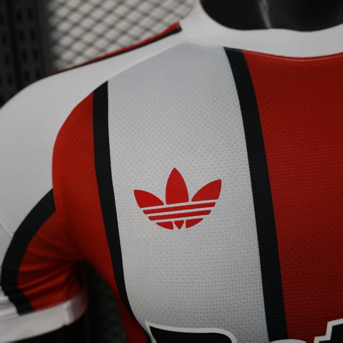 with Sponor Logo Player Version 2026-2027 River Plate Red/White Soccer Jersey Football Shirt