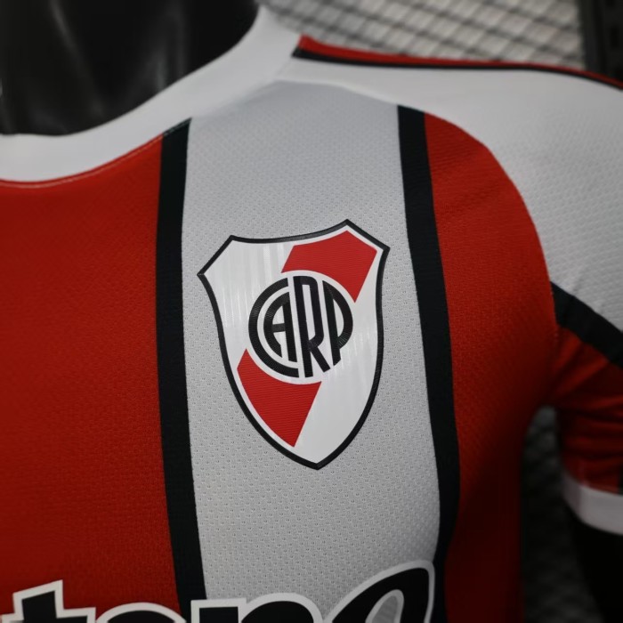 with Sponor Logo Player Version 2026-2027 River Plate Red/White Soccer Jersey Football Shirt