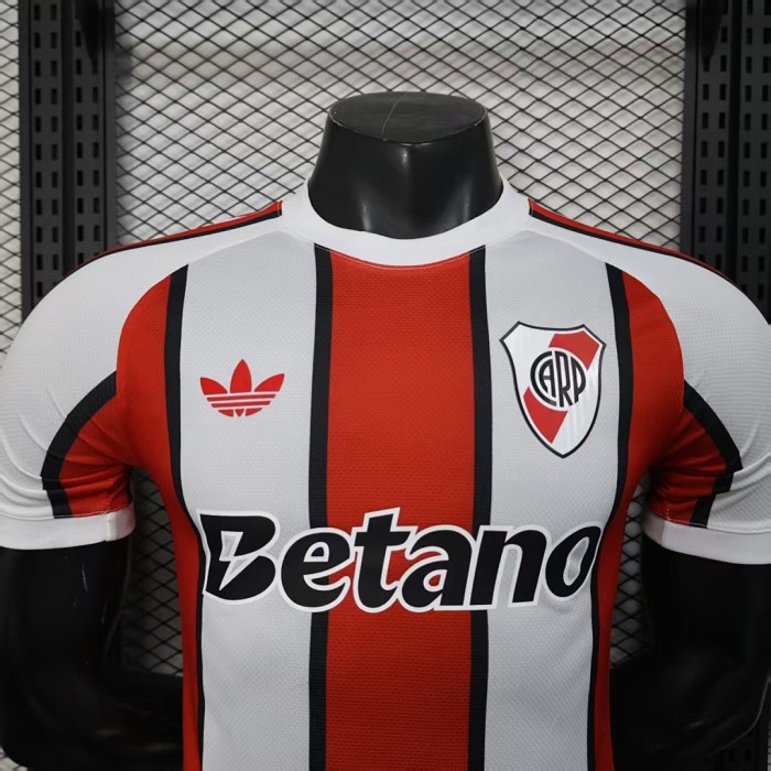 with Sponor Logo Player Version 2026-2027 River Plate Red/White Soccer Jersey Football Shirt