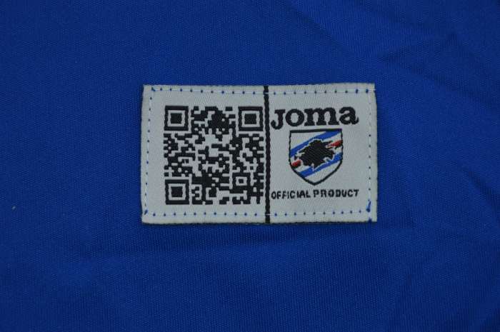 Retro Jersey 2015-2016 Sampdoria QUAGLIARELLA 27 Home Soccer Jersey Vintage Football Shirt
