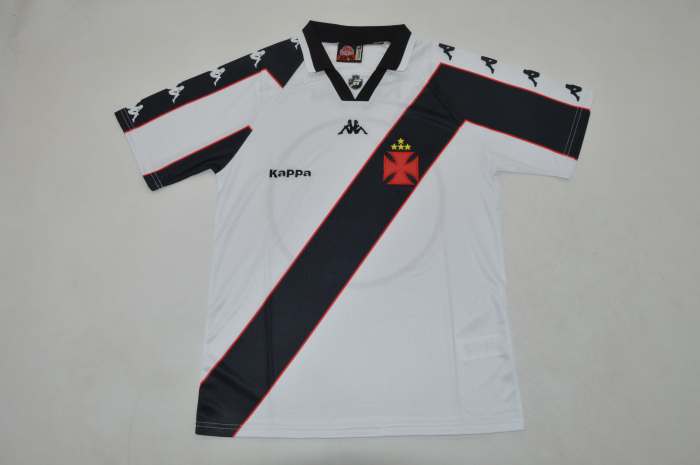 Retro Jersey Vasco Da Gama 1997 JUNINHO 8 Away White Soccer Jersey Vintage Football Shirt