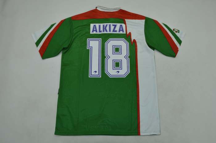 Retro Jersey 1993-1994  Basque Country ALKIZA 18 Home Soccer Jersey Vintage Camisetas de Futbol