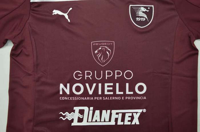 Fan Version 2025-2026 US Salernitana 1919 ANASTASIO 33 Home Soccer Jersey Football Shirt