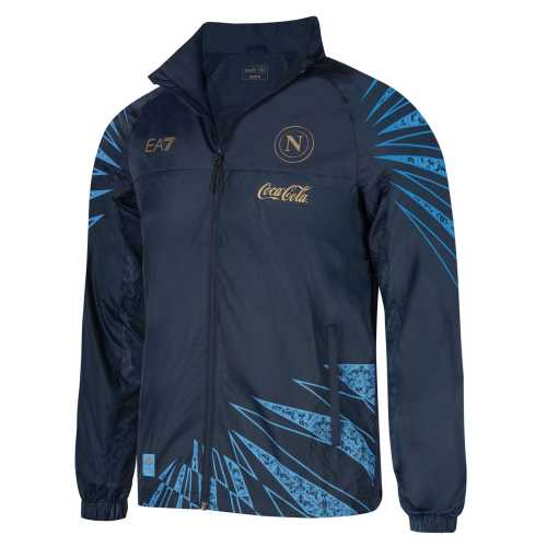 2026 Napoli Black/Blue Soccer Windbreaker Jacket Napoles Football Jacket