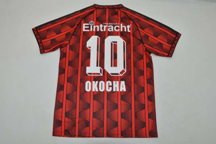 Retro Jersey 1995-1996 Eintracht Frankfurt OKOCHA 10 Home Football Shirt Soccer Jersey