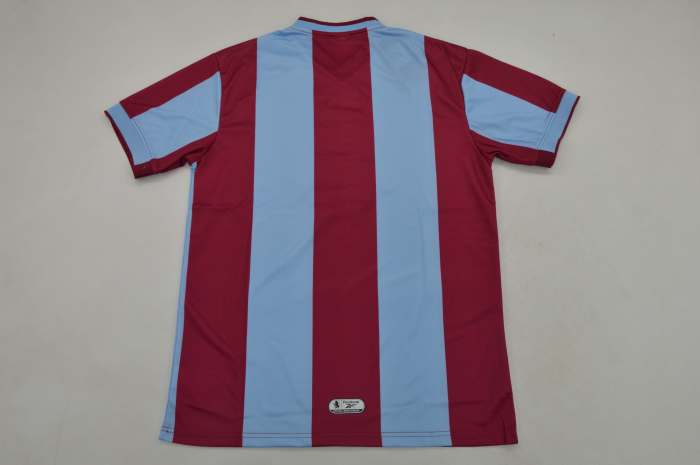 with EPL Patch Retro Jersey 1999-2000 Aston Villa Home Soccer Jersey Vintage Football Shirt