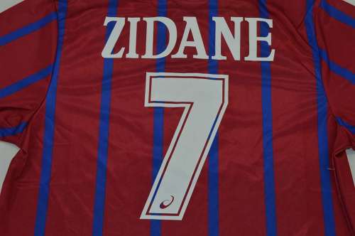 Retro Jersey 1995-1996 FC Girondins de Bordeaux ZIDANE 7 Home Soccer Jersey Vintage Football Shirt