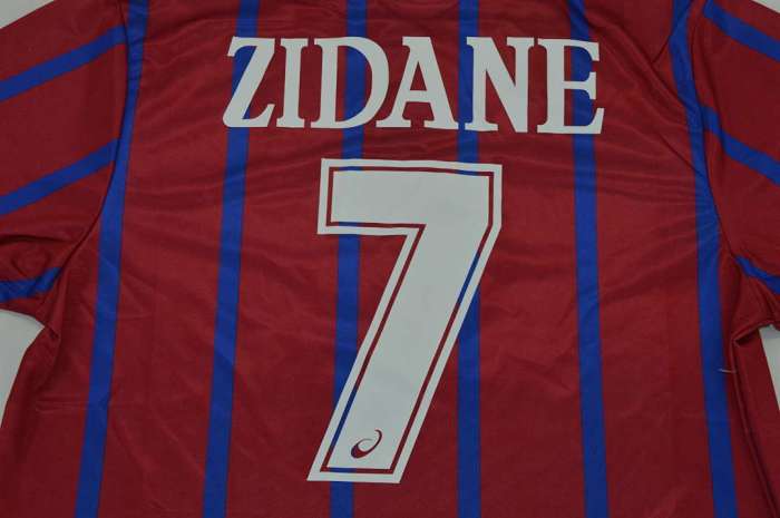 Retro Jersey 1995-1996 FC Girondins de Bordeaux ZIDANE 7 Home Soccer Jersey Vintage Football Shirt