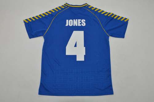 Retro Jersey 1988-1989 Wimbledon JONES 4 Home Soccer Jersey Football Shirt