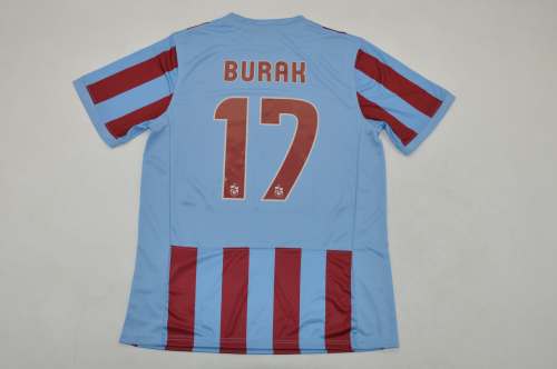 Retro Jersey 2010-2011 Trabzonspor Kulübü BURAK 17 Home Soccer Jersey Football Shirt