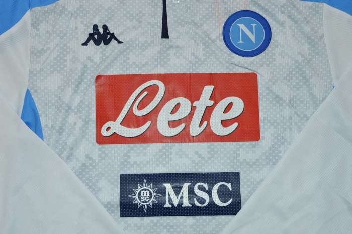 Long Sleeve Retro Jersey 2019-2020 Calcio Napoli CALLEJON 7 Away White Soccer Jersey Napoles Vintage Football Shirt