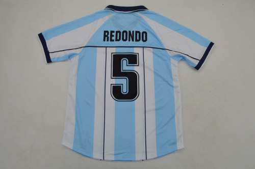 Retro Jersey 2001 Argentina REDONDO 5 Home Soccer Jersey Vintage Football Shirt