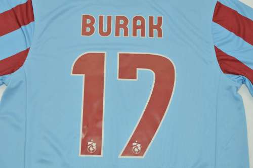 Retro Jersey 2010-2011 Trabzonspor Kulübü BURAK 17 Home Soccer Jersey Football Shirt