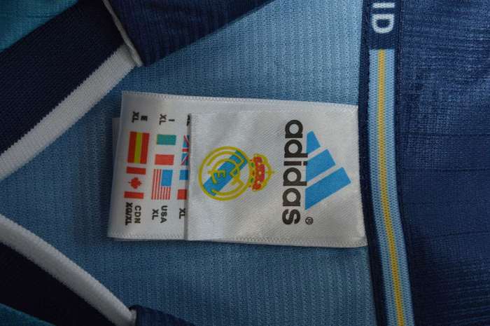 Retro Jersey 1999-2001 Real Madrid REDONDO 6 Third Away Blue Soccer Jersey Vintage Real Camisetas de Futbol