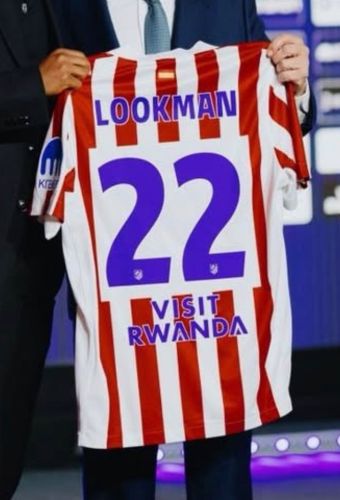 with Copa del Rey patches Fan Version 2025-2026 Atletico Madrid LOOKMAN 22 Home Soccer Jersey Football Shirt