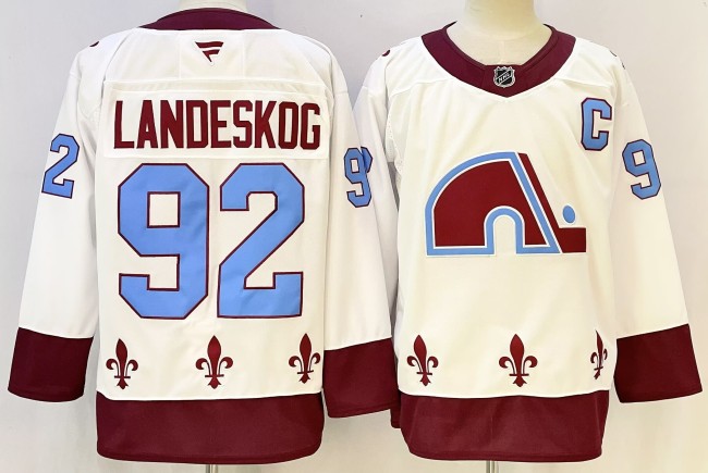 Colorado Avalanche LANDESKOG 92 White/Red NHL Jersey