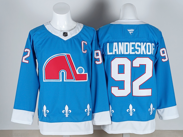 Colorado Avalanche LANDESKOG 92 Blue NHL Jersey